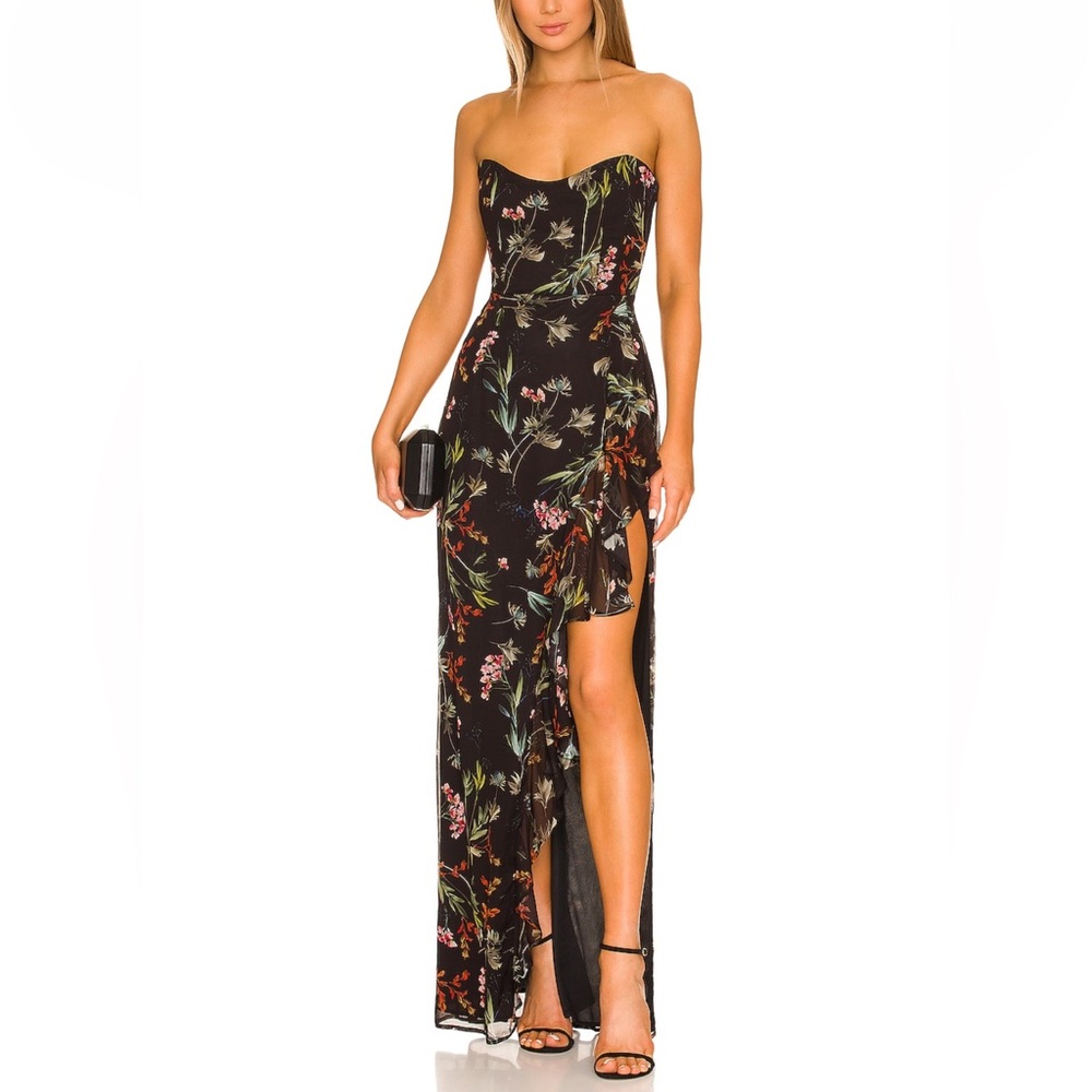 NWT Katie May - Baby Cakes Gown in Black Floral - size S (never worn)